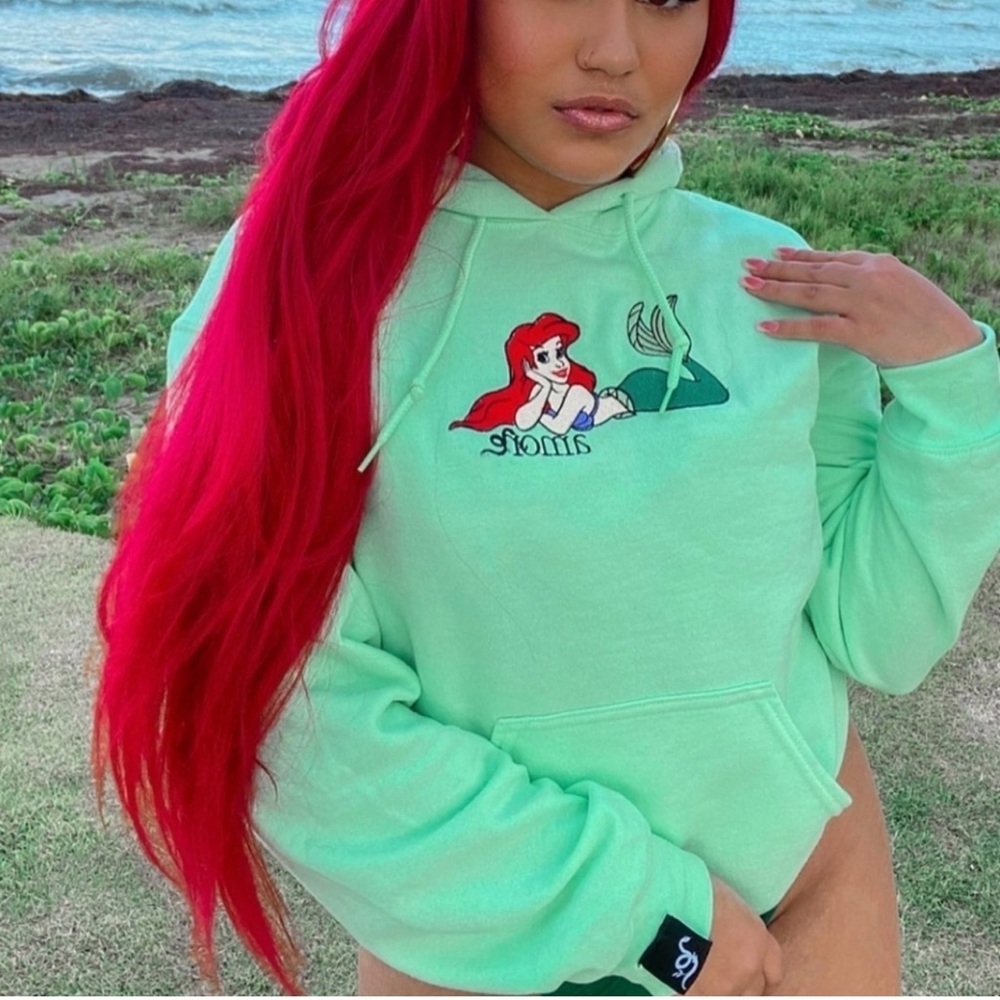 Ariel Mint Green Hoodie